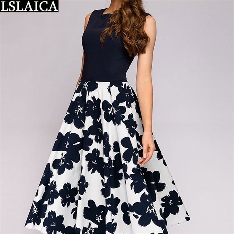 Sleeveless Dress High Waist Slim Patchwork Fashion Casual es for Women Party Night Club Office Ladies O Neck Elegant 210515