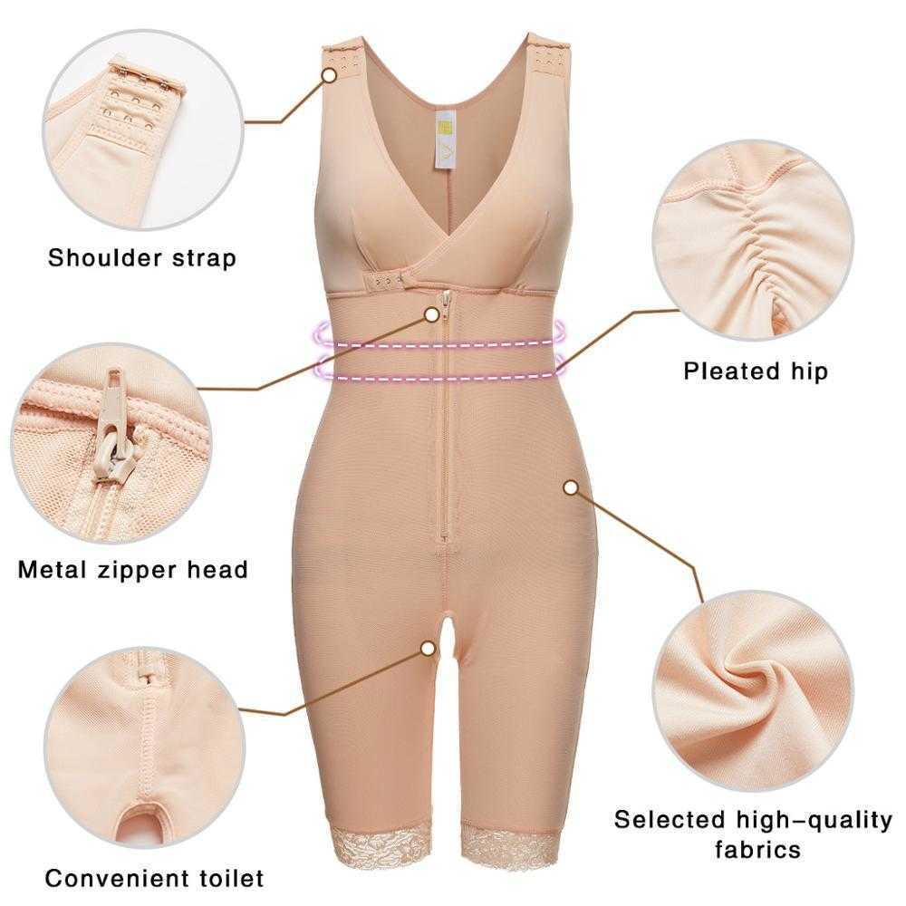 Minifaceminigirl Women PostSurgery Postpartum Colombian Full Body Shaper Tummy Control Slimming Shapewear Fajas Colombianas CX200803