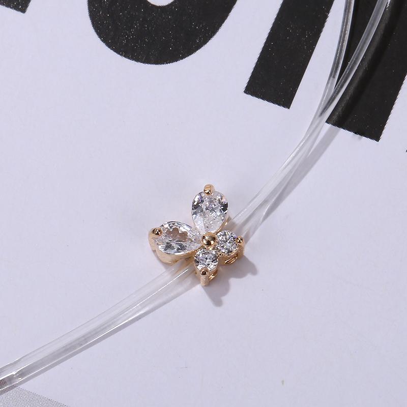 Chokers Personality Fashion Butterfly Zircon Pendant Necklace Invisible Transparent Fishing Line Women Collier Femme
Chokers Personality Fashion Butterfly Zircon Pendant Necklace Invisible Transparent Fishing Line Women Collier Femme