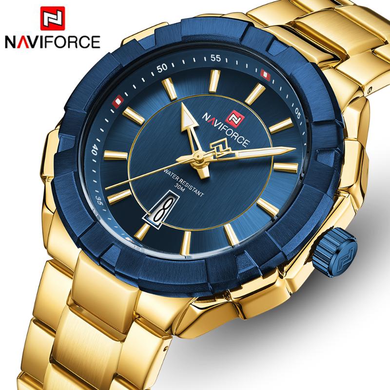 Wristwatches Men Watch NAVIFORCE Top Brand Fashion Luxury Quartz Watches For Mens Stainless Steel Waterproof Wrist Relogio Masculino, S w
Wristwatches Men Watch NAVIFORCE Top Brand Fashion Luxury Quartz Watches For Mens Stainless Steel Waterproof Wrist Relogio Masculino, S w