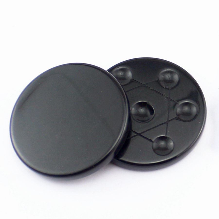 Natural Loose Gemstones Chakra Reiki Healing Stone Jewelry Heptagram 7 Stars Array Trinket 50mm Seven Star Disc Obsidian Geomantic Prop Mini Crystal O