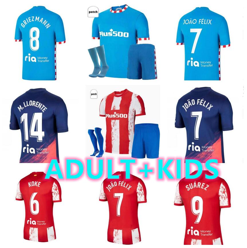 JOAO FELIX SUAREZ Soccer Jerseys 2021 2022 SAUL Camisetas 20 21 22 LLORENTE CORREA Football Shirt Men Kids Kit set uniform socks pants shorts, Black;yellow
JOAO FELIX SUAREZ Soccer Jerseys 2021 2022 SAUL Camisetas 20 21 22 LLORENTE CORREA Football Shirt Men Kids Kit set uniform socks pants shorts, Black;yellow