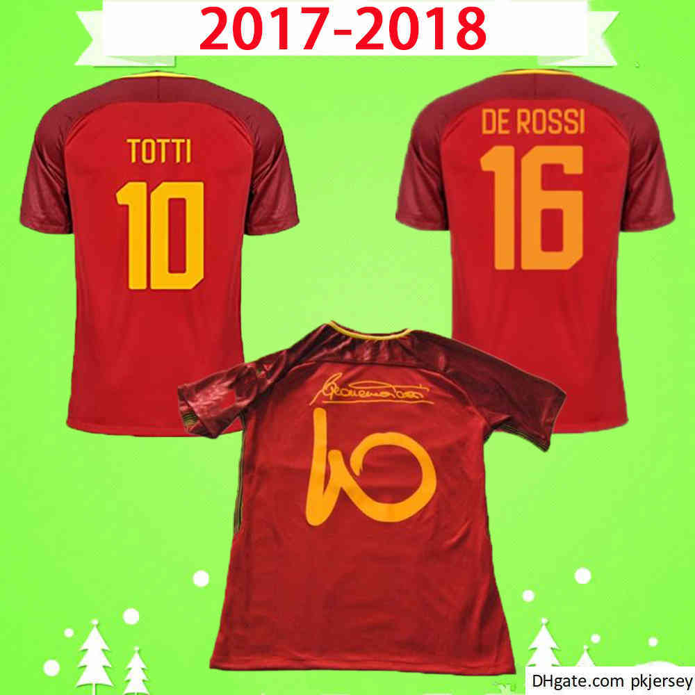 DE ROSSI #10 TOTTI RETRO soccer jersey classic camicia roma vintage Maglia da calcio 17 18 Commemorative football shirt uniform home brown, Black;yellow
DE ROSSI #10 TOTTI RETRO soccer jersey classic camicia roma vintage Maglia da calcio 17 18 Commemorative football shirt uniform home brown, Black;yellow