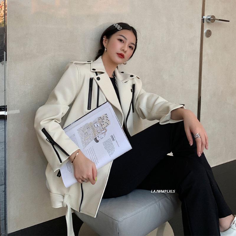 Women' Leather & Faux Spring Autumn Pu Zipper White Jackets Motorcycle Jacket For Women Coats Clothes Windbreaker Clothing Outerwear, Creamy-white
Women' Leather & Faux Spring Autumn Pu Zipper White Jackets Motorcycle Jacket For Women Coats Clothes Windbreaker Clothing Outerwear, Creamy-white