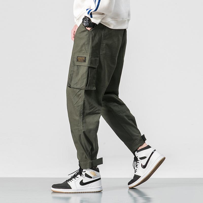 Prowow 2021 Spring Autumn Men's Hip-hop Overalls Japanese Loose Large Size Casual Pants Harem Trousers