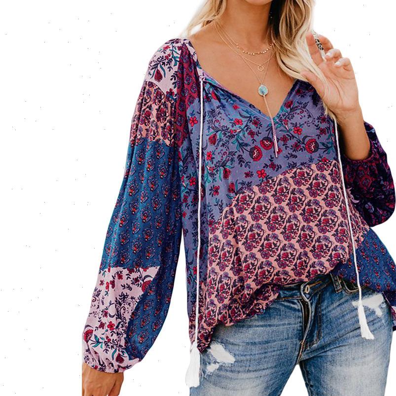 autumn casual elegant womens shirt v neck lace up tassel long sleeve floral print boho loose shirts fashion vintage ladies, White
autumn casual elegant womens shirt v neck lace up tassel long sleeve floral print boho loose shirts fashion vintage ladies, White