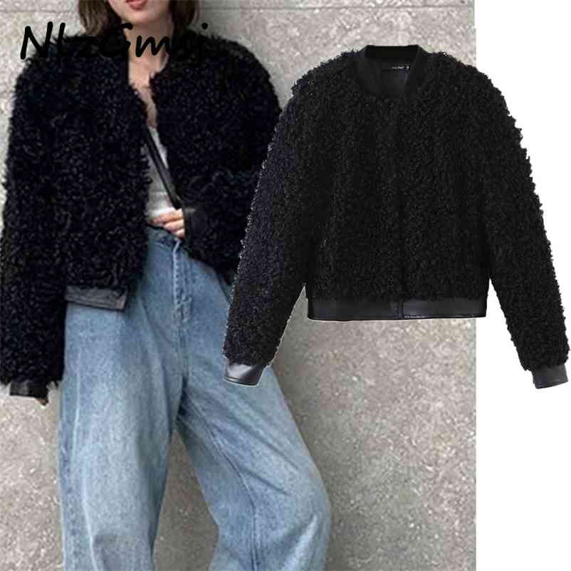 Jacket women vintage jacket black kawaii teddy coat long sleeve fur leather single breasted 210628, As picture
Jacket women vintage jacket black kawaii teddy coat long sleeve fur leather single breasted 210628, As picture