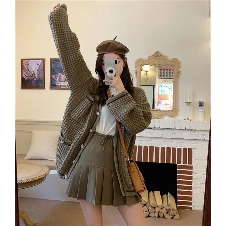 Women's Jackets EWSFV 2021 Autumn Fashion Women Loose Idle Style Sweater Cardigan Coat Ladies V-neck Full Sleeve Knitted Top, Khaki camel
Women's Jackets EWSFV 2021 Autumn Fashion Women Loose Idle Style Sweater Cardigan Coat Ladies V-neck Full Sleeve Knitted Top, Khaki camel