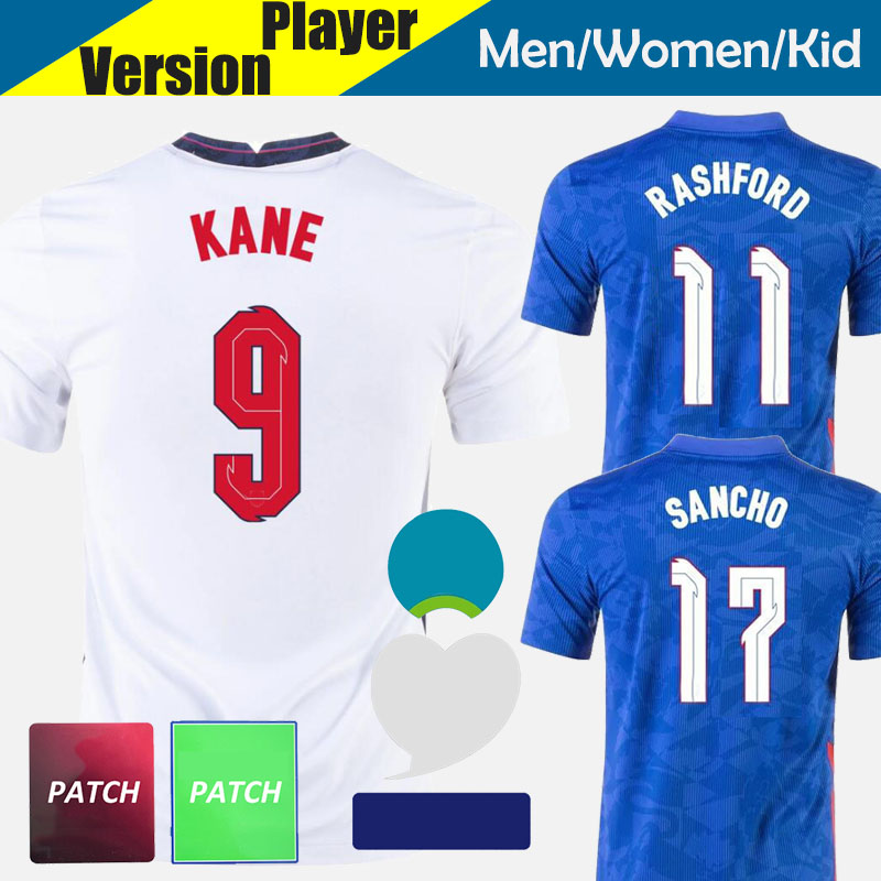 

KANE RASHFORD SANCHO GREALISH 2021 Soccer Jersey 20/21 Home Away FODEN MOUNT BELLINGHAM Euro National Team EnGLaND Football Shirt Men Women Kid Kit Player Version, Kids kit away