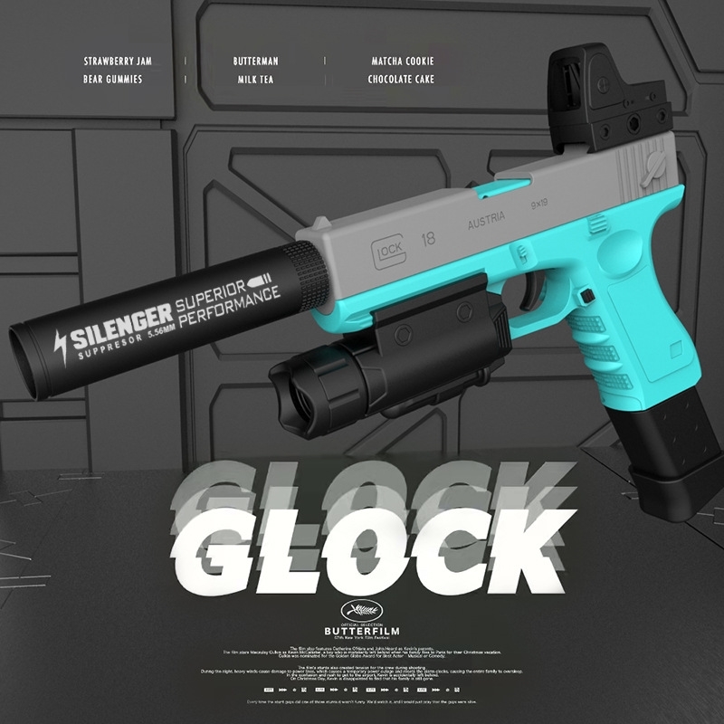Glock hand self-contained shell throwing soft bullet can hang empty electric toy gun boy outdoor battle pistol model
Glock hand self-contained shell throwing soft bullet can hang empty electric toy gun boy outdoor battle pistol model