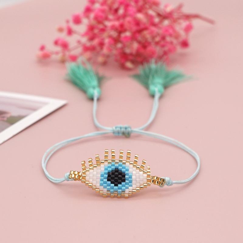 charm bracelets 2021 charms bracelet miyuki beads hand woven blue eyes ethnic couple bangle fashion jewelry for women pulseras wholesale, Golden;silver
charm bracelets 2021 charms bracelet miyuki beads hand woven blue eyes ethnic couple bangle fashion jewelry for women pulseras wholesale, Golden;silver