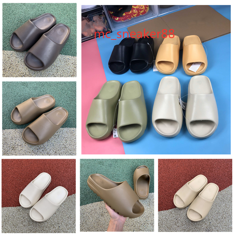 Kanye 2021 Slides sandals Slippers runner desert Sand Triple Black Bone White Resin Slide Sandal Mens women Slipper size 36-45
Kanye 2021 Slides sandals Slippers runner desert Sand Triple Black Bone White Resin Slide Sandal Mens women Slipper size 36-45