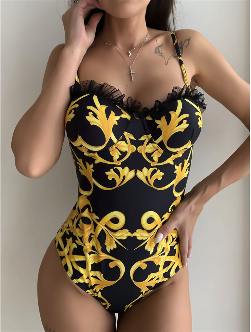 Lace Side Swimwear Padded Push Up Women's One-piece Swimsuits Outdoor Beach Swimming Bandage Travel Vacation Must Designer Wear
Lace Side Swimwear Padded Push Up Women's One-piece Swimsuits Outdoor Beach Swimming Bandage Travel Vacation Must Designer Wear