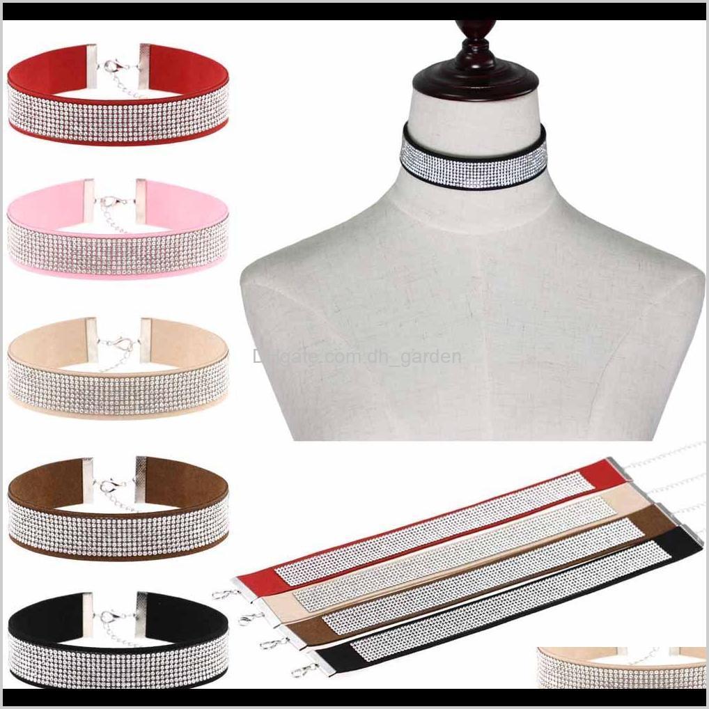 Chokers Necklaces & Pendants Korea Flannelet Diamond Crystal Choker Collar Necklace Bands For Women Jewelry Gift Ship 161836 Drop Delivery 2
Chokers Necklaces & Pendants Korea Flannelet Diamond Crystal Choker Collar Necklace Bands For Women Jewelry Gift Ship 161836 Drop Delivery 2