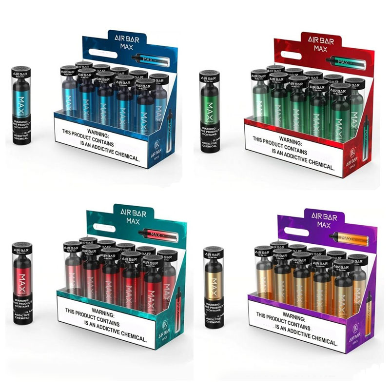 Air Bar max Disposable Device e cigarette Built-in 1250mAh Battery 6.5ml Vape Pods 2000 puffs Vapors Pen Starter Kit vs Bang xxl
Air Bar max Disposable Device e cigarette Built-in 1250mAh Battery 6.5ml Vape Pods 2000 puffs Vapors Pen Starter Kit vs Bang xxl