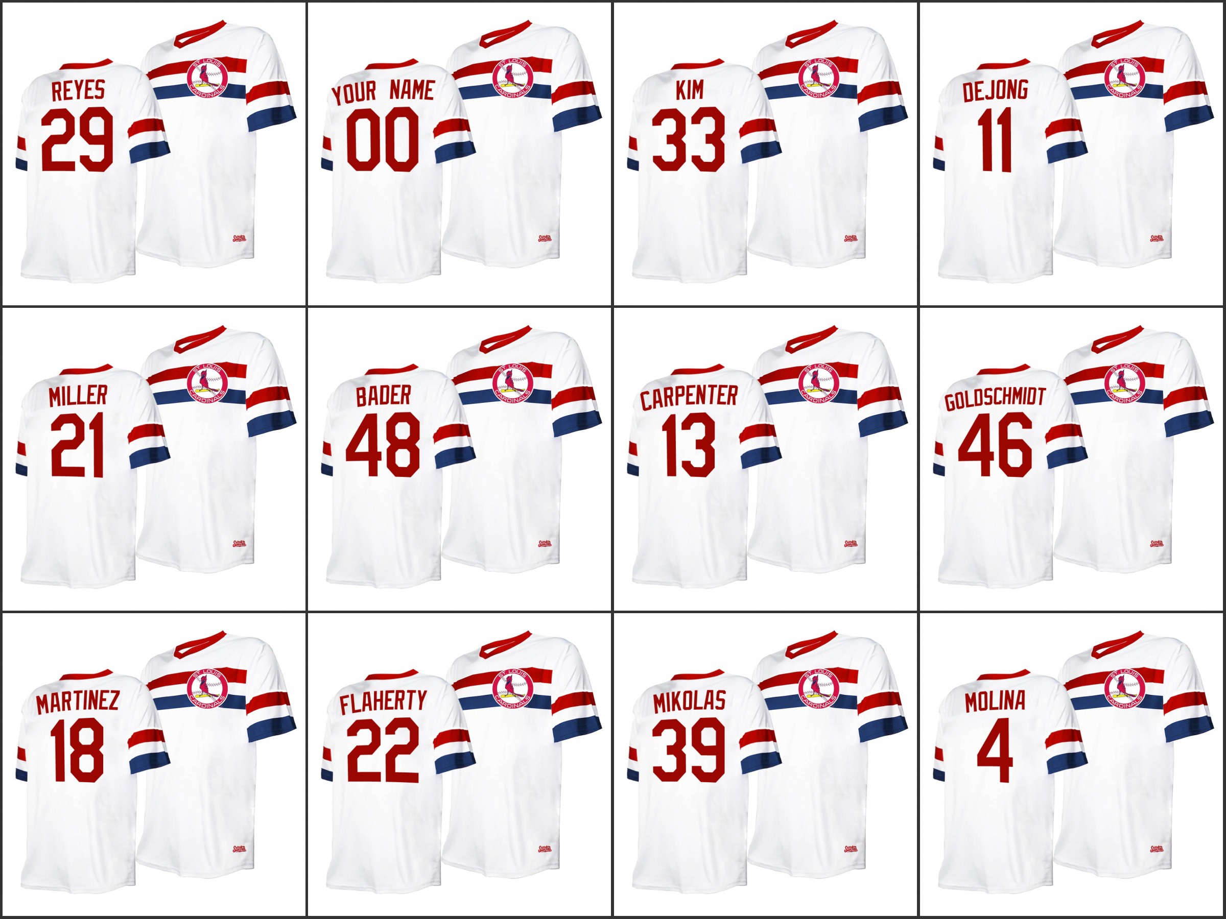 St. LouisCardinalsMen #46 Paul Goldschmidt 22 Jack Flaherty 4 Yadier Molina Women Youth Custom Cooperstown Collection White Jersey, Black
St. LouisCardinalsMen #46 Paul Goldschmidt 22 Jack Flaherty 4 Yadier Molina Women Youth Custom Cooperstown Collection White Jersey, Black