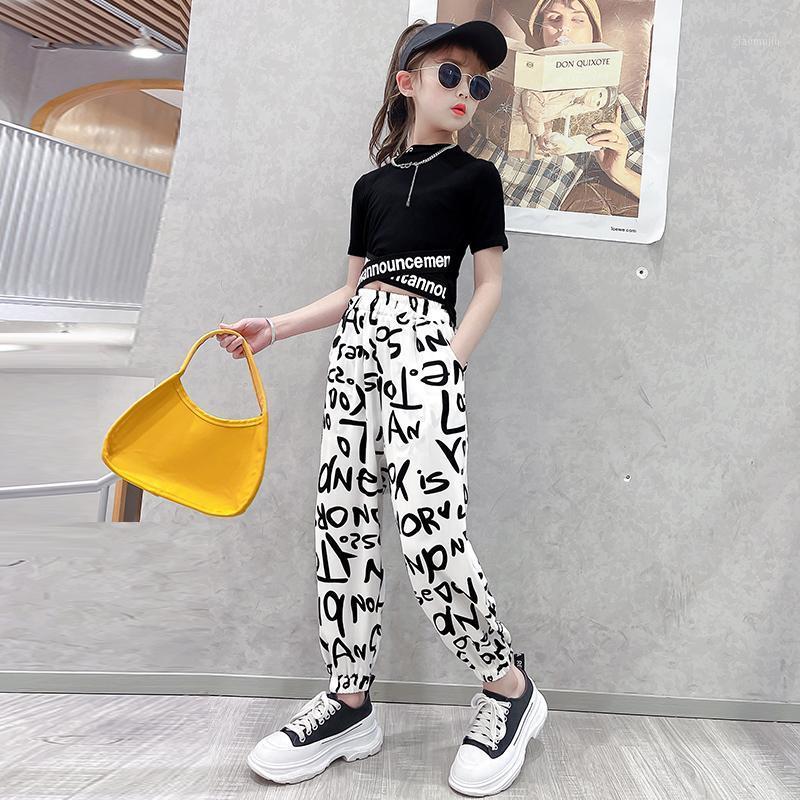 Clothing Sets Children Baby Girls Clothes Summer Outfits Short Sweatshirts Waist Cross Ribbon T-shirt Letter Sweatpant Hip Hop Suit, Image
Clothing Sets Children Baby Girls Clothes Summer Outfits Short Sweatshirts Waist Cross Ribbon T-shirt Letter Sweatpant Hip Hop Suit, Image