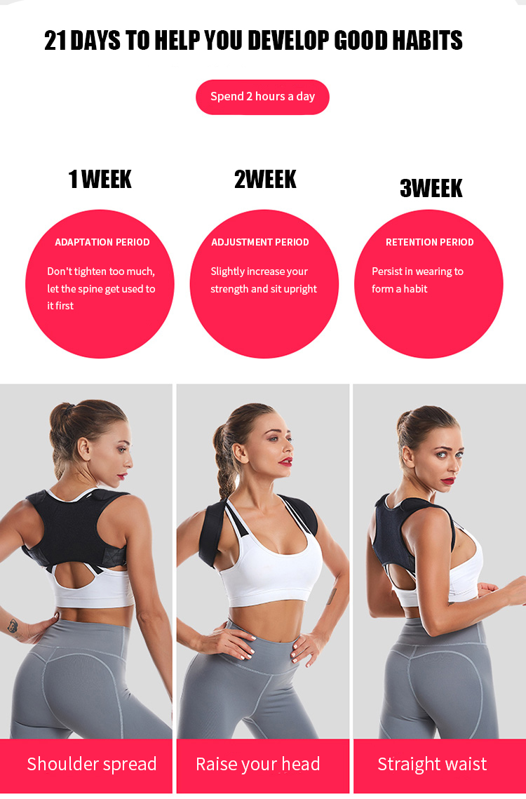 Posture Corrector Hunchback Belts New Hot Adjustable Back Support Belt Spine Back Shoulder Brace Adult Invisible
