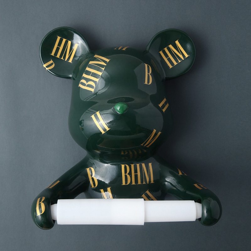 Resin Bear Rall Paper Towel Holder Figurines Nordic Animal Hanging Tissue Box Holder Rack Interior Modern Wall Decor
Resin Bear Rall Paper Towel Holder Figurines Nordic Animal Hanging Tissue Box Holder Rack Interior Modern Wall Decor