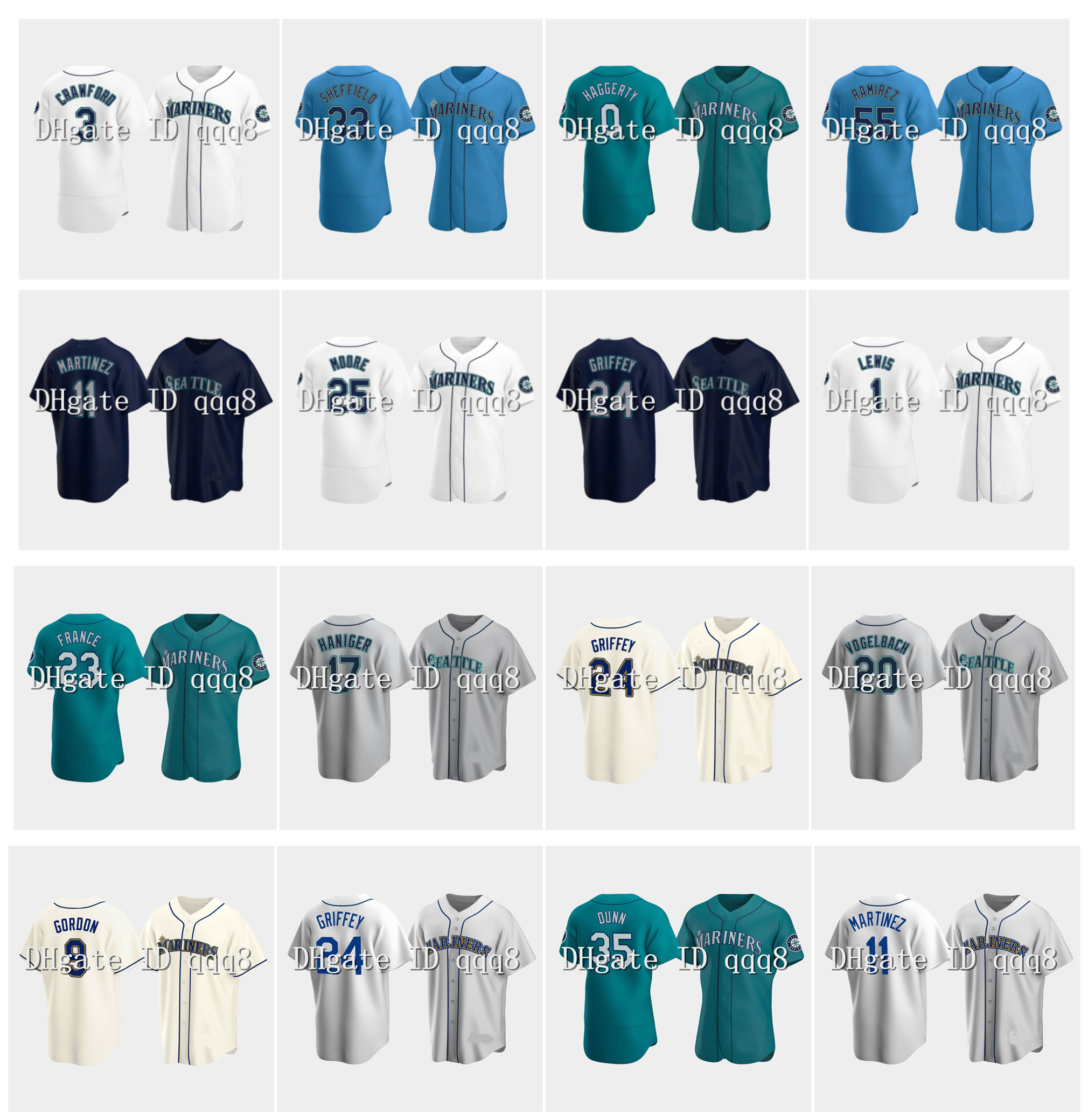 Seattle Ken Griffey Jr. Jersey Mariner Edgar Martinez Dylan Moore Daniel Vogelbach Seager Marco Gonzales Kyle Lewis Dee Gordon Sam Haggerty, Blue;black
Seattle Ken Griffey Jr. Jersey Mariner Edgar Martinez Dylan Moore Daniel Vogelbach Seager Marco Gonzales Kyle Lewis Dee Gordon Sam Haggerty, Blue;black