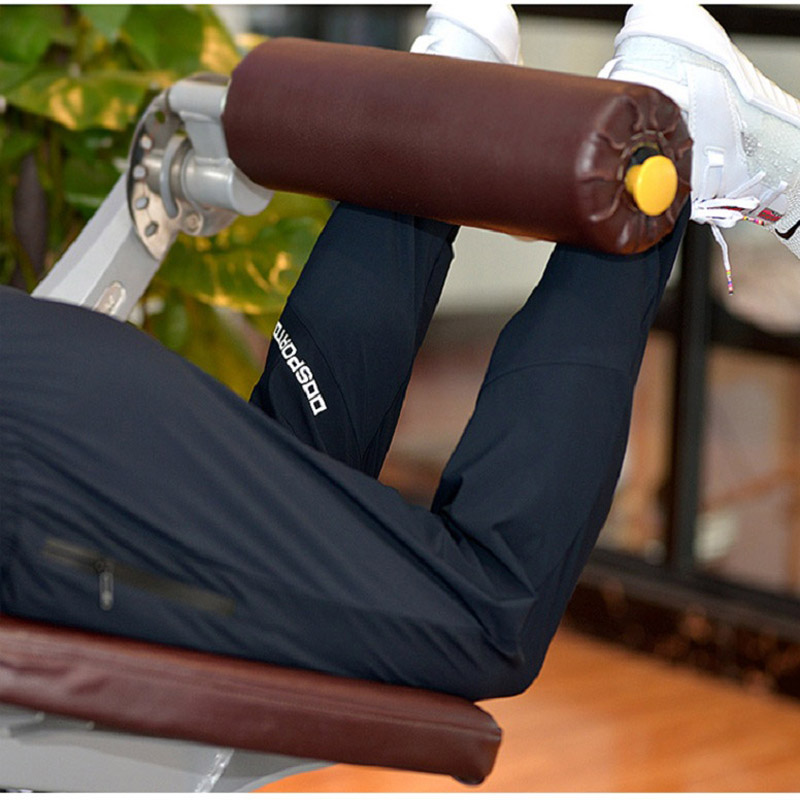 Men Running Pants Soccer Training = With Zipper Pockets Jogging Fitness Gym Pants Workout Sport Pants