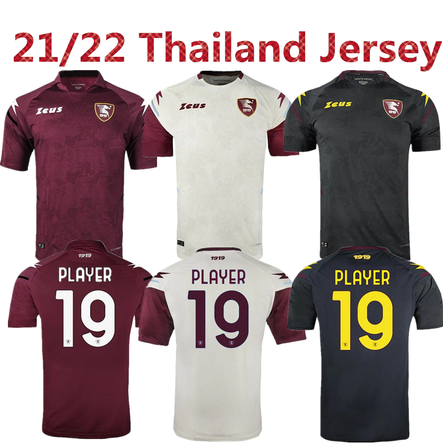 Salernitana soccer Jersey 21 22 Home Away Third Red black white 2021 2022 19 PLAYER Football shirt camiseta
Salernitana soccer Jersey 21 22 Home Away Third Red black white 2021 2022 19 PLAYER Football shirt camiseta
