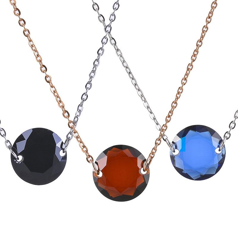Chokers Necklace For Women 2021 Women's Simple Crystal Pendant Sweater Stainless Steel Gem Long
Chokers Necklace For Women 2021 Women's Simple Crystal Pendant Sweater Stainless Steel Gem Long