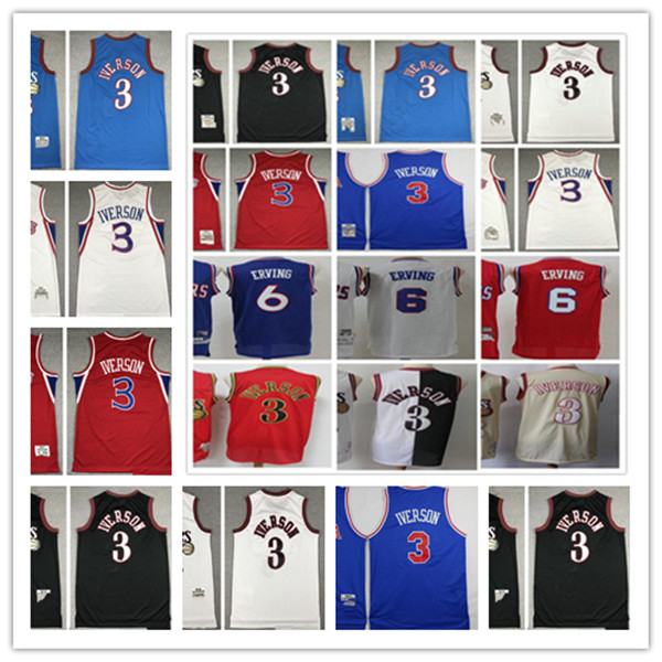 Retro Baskeball 3 Allen Jerseys Iverson 6 Julius Stitched Erving Jersey White Blue Red &N Vintage Youth Kids Boys Man S-XXL, As the picture
Retro Baskeball 3 Allen Jerseys Iverson 6 Julius Stitched Erving Jersey White Blue Red &N Vintage Youth Kids Boys Man S-XXL, As the picture