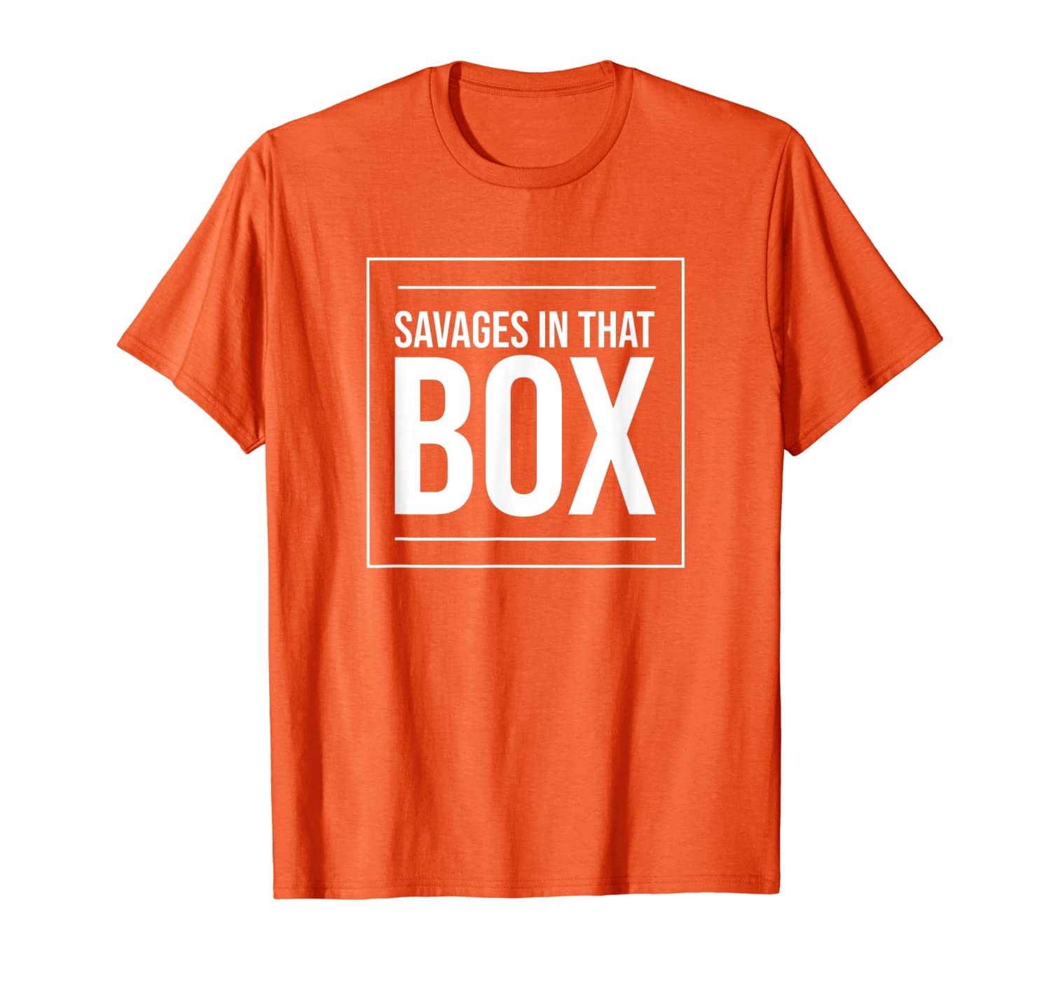 savages in that box t-shirt, White;black
savages in that box t-shirt, White;black