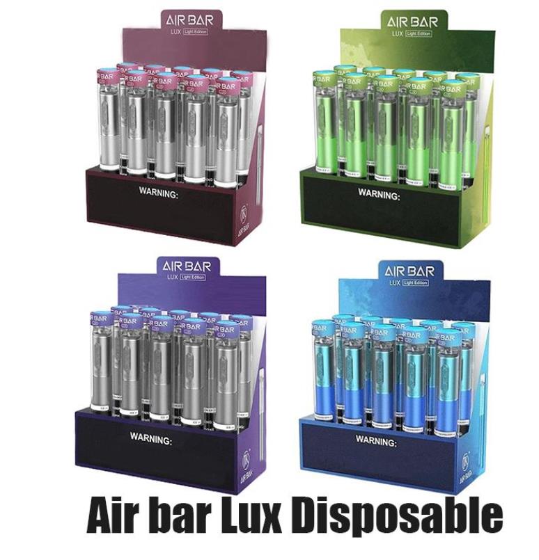 Top Air Bar Lux Disposable Vape Pen 1000 Puffs 500mAh Battery 2.7ml Airbar Pods Pre-Filled Vapor Stick Devices e Cigarettes Vaporizers Kits
Top Air Bar Lux Disposable Vape Pen 1000 Puffs 500mAh Battery 2.7ml Airbar Pods Pre-Filled Vapor Stick Devices e Cigarettes Vaporizers Kits