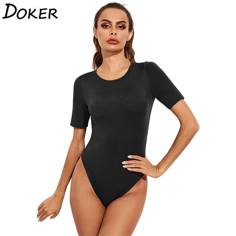 Solid Color Short Sleeve Casual O Neck Sexy Streetwear Temperament Commute Soft Skinny Bodysuits Tops For Women 210604, Black
Solid Color Short Sleeve Casual O Neck Sexy Streetwear Temperament Commute Soft Skinny Bodysuits Tops For Women 210604, Black