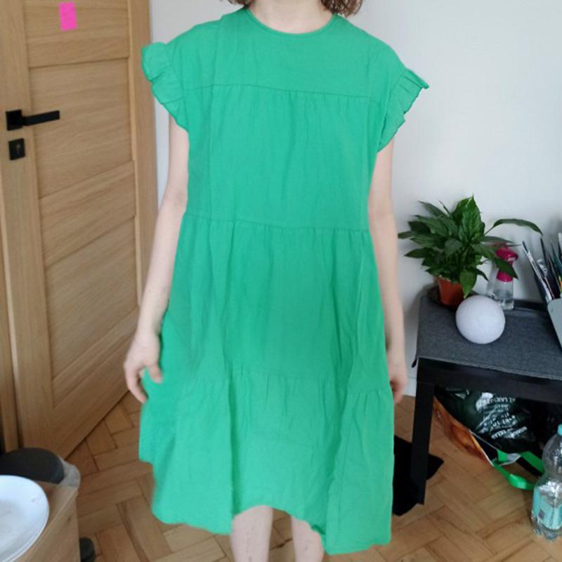 Casual Dresses Summer Dress 2021 VONDA Women Sundress Holiay Vintage Ruffled Party Vestidos Femme Robe Plus Size