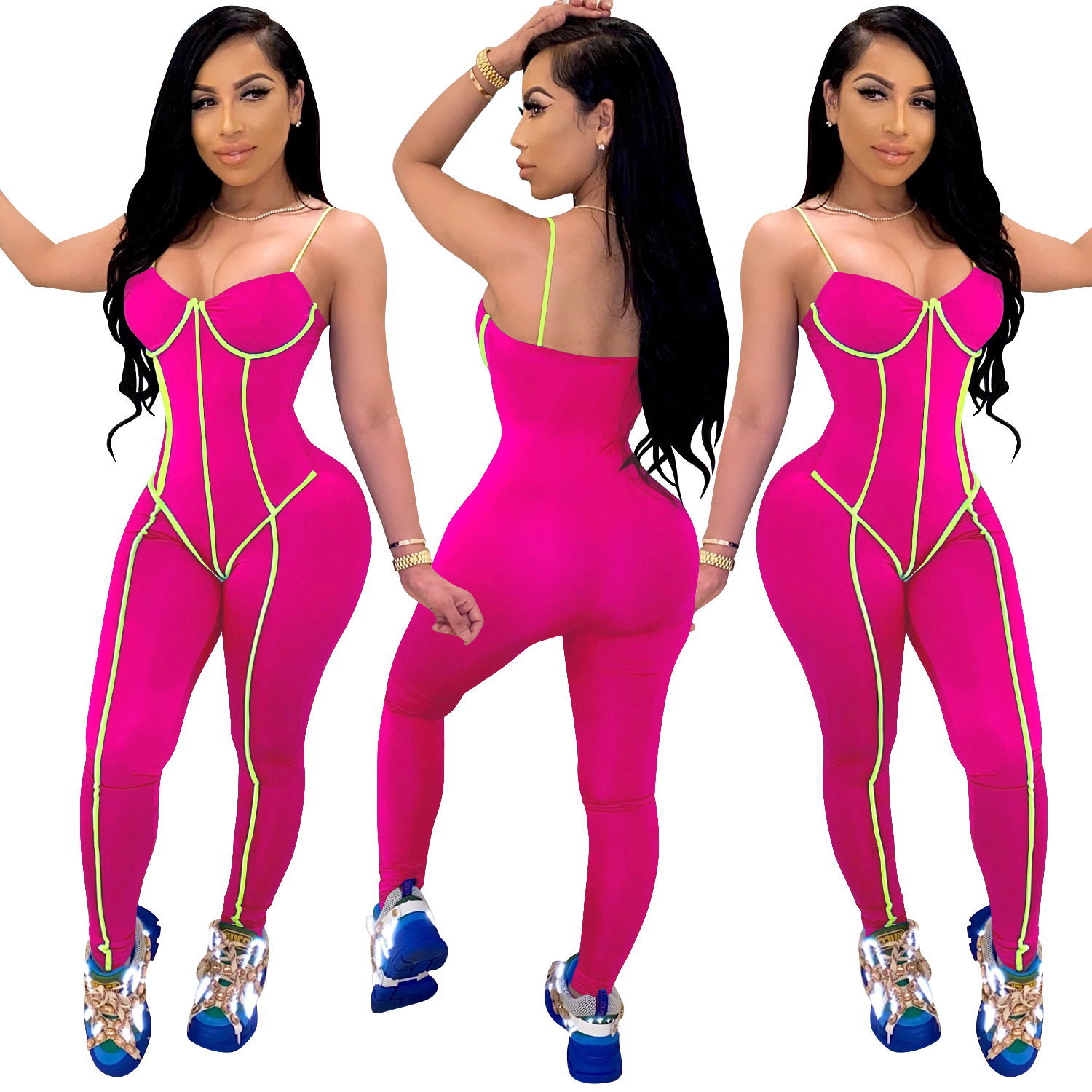 2011zoctuo solid patchwork jumpsuits for women spaghetti strap playsuit 2021 new fashion backless women club jumpsuit, Black;white
2011zoctuo solid patchwork jumpsuits for women spaghetti strap playsuit 2021 new fashion backless women club jumpsuit, Black;white