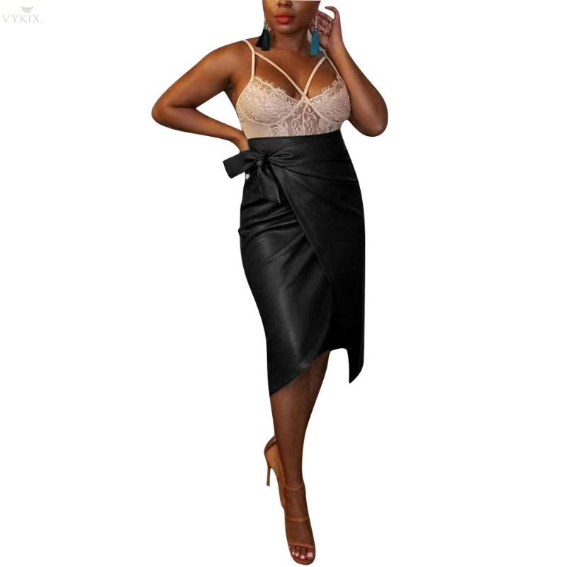 Skirts 2021 Korean Style Women Skirt Solid Color High Waist Pu Leather Sexy With Sashes Straigh Knee Length Night Clubwear, Black
Skirts 2021 Korean Style Women Skirt Solid Color High Waist Pu Leather Sexy With Sashes Straigh Knee Length Night Clubwear, Black