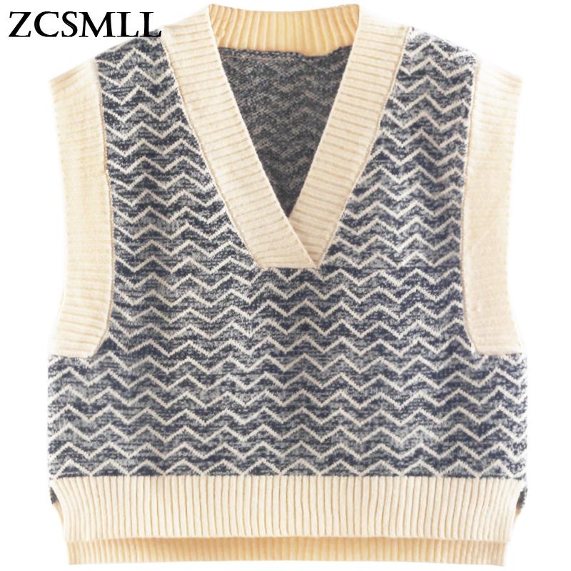 Short Front And Long Back V-neck Wavy Striped Knitted Waistcoat Women Loose Sleeveless Woolen Women's Vests, Black
Short Front And Long Back V-neck Wavy Striped Knitted Waistcoat Women Loose Sleeveless Woolen Women's Vests, Black
