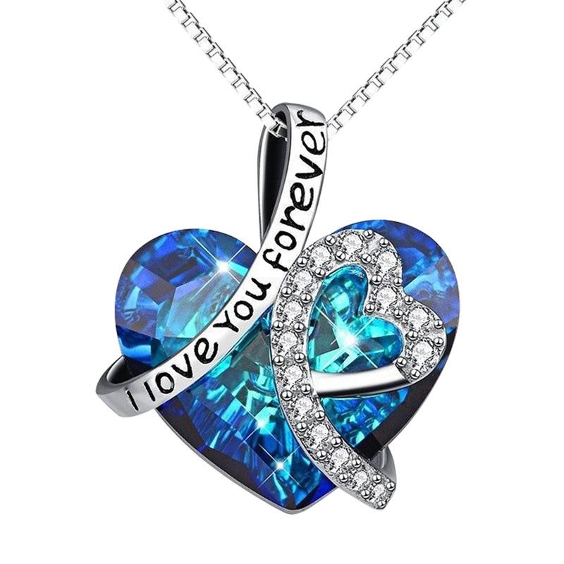 Pendant Necklaces Heart Of The Ocean Heart-shaped Crystal Necklace For Women Classic Party Banquet Jewelry Girl Gifts
Pendant Necklaces Heart Of The Ocean Heart-shaped Crystal Necklace For Women Classic Party Banquet Jewelry Girl Gifts