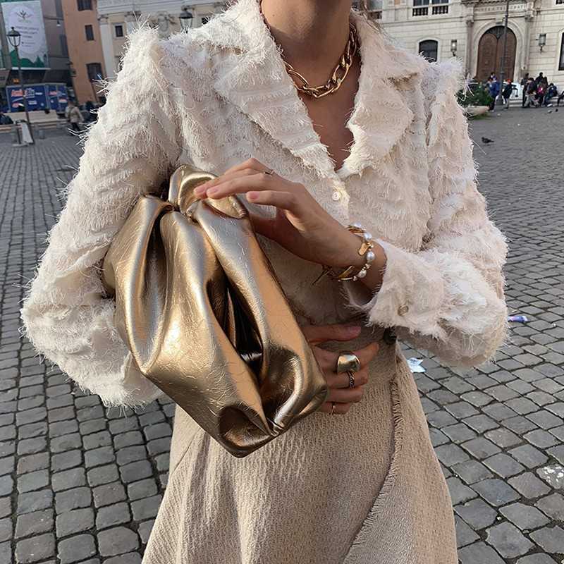 Yedinas Spring Fashion Black Cardigan Women Tassel Chic Sweater Turn-down Collar Long Sleeve Top Korean Style Kardigan 210527