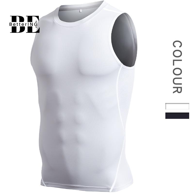 Running Jerseys 2021 Summer Quick-drying Breathable Sweat Absorption High Elastic Vest Men's Tight Sleeveless Training, White
Running Jerseys 2021 Summer Quick-drying Breathable Sweat Absorption High Elastic Vest Men's Tight Sleeveless Training, White