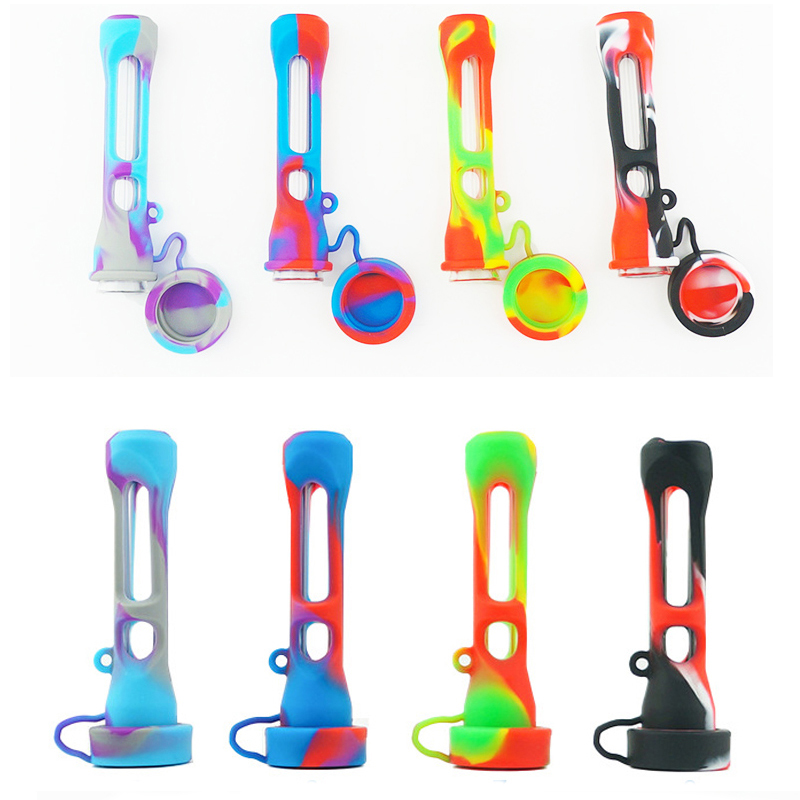 Pyrex 83 mm Glass Oil Burner Pipe With Silicone Cover Colorful Smoking Pipes Water Bong Dab Rig
Pyrex 83 mm Glass Oil Burner Pipe With Silicone Cover Colorful Smoking Pipes Water Bong Dab Rig