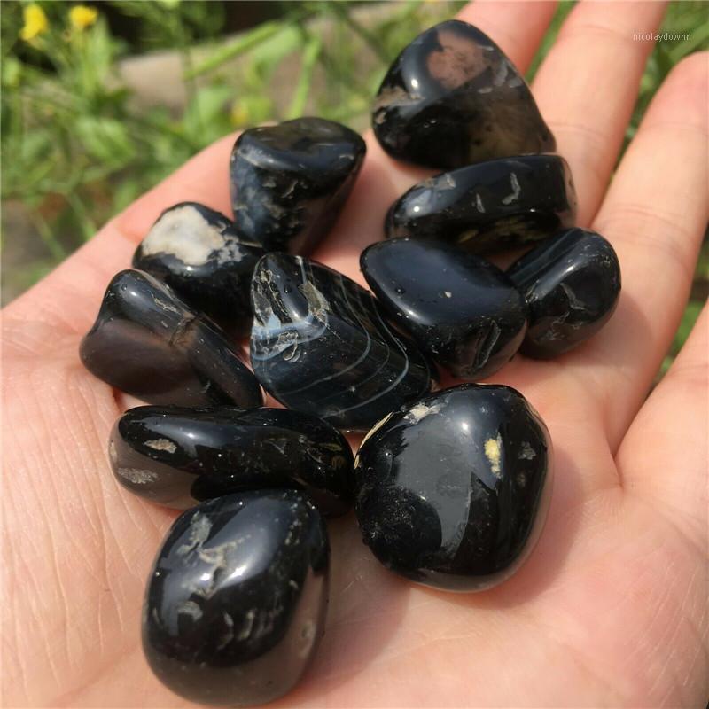 Decorative Objects & Figurines 50g Feng Shui Natural Quartz Black Onyx Stones Bulk Tumbled Stone For Home Decoration
Decorative Objects & Figurines 50g Feng Shui Natural Quartz Black Onyx Stones Bulk Tumbled Stone For Home Decoration