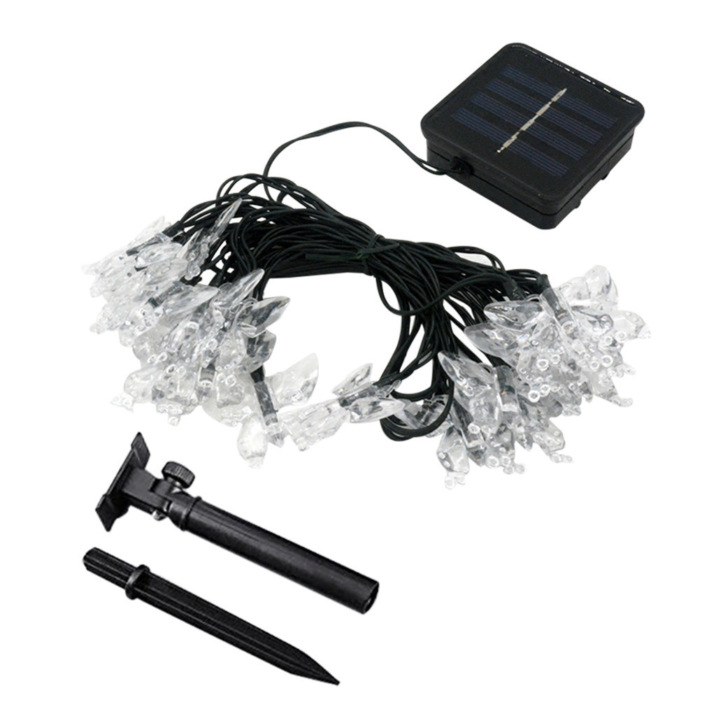 New 20/30 leds of solar crystal proof dwaterproof water rope lights garden lighting home landscape outdoors Christmas garden decoration