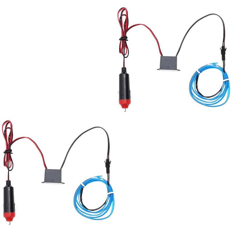Interior&External Lights 2pcs 5M Flexible Neon Light Car Wire Rope Tube LED Strip Waterproof Decor Lamp (Blue)
Interior&External Lights 2pcs 5M Flexible Neon Light Car Wire Rope Tube LED Strip Waterproof Decor Lamp (Blue)