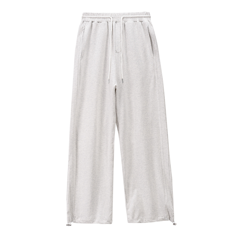 IEFB Spring Korean Streetear Fashion Slim High Waist Sports Casual Pants Men's Straight Wide Leg Sweatpants Pockets 9Y6915 210524