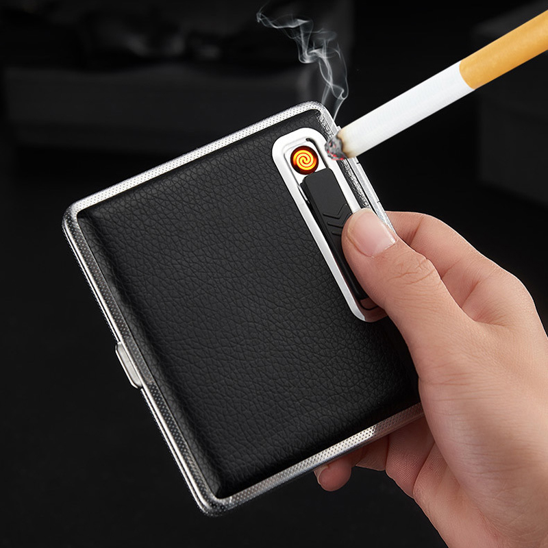 Gadgets For Men 2-in-1 Cigarette Case USB Charging Rechargeabe Box Windproof Eectric ighter Smoking Accessories
Gadgets For Men 2-in-1 Cigarette Case USB Charging Rechargeabe Box Windproof Eectric ighter Smoking Accessories