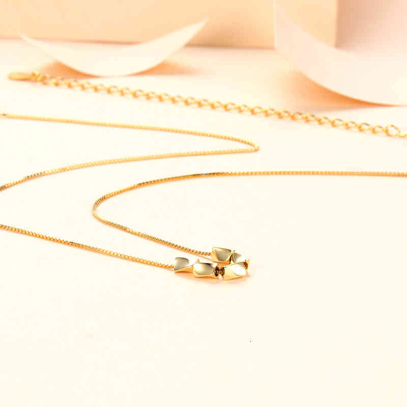 Saffron Di Rice Grain Necklace S925 Sterling Silver Cardamom Clavicle Chain Simple Personality 2021 Net Red Tide Style Temperament