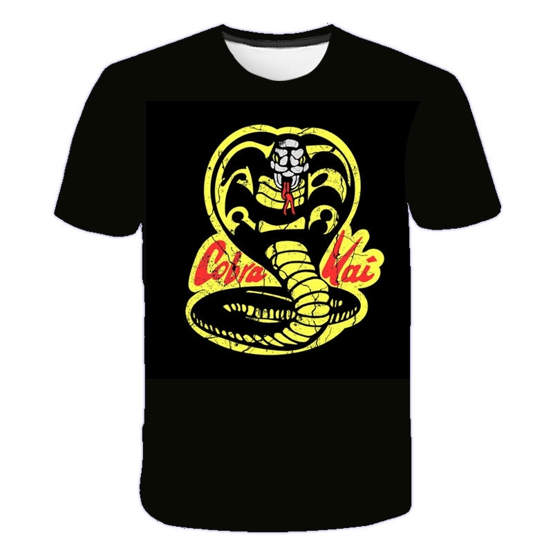 2021 summer fashion Cobra Street trend short T men's 3D T-shirt, White;black
2021 summer fashion Cobra Street trend short T men's 3D T-shirt, White;black