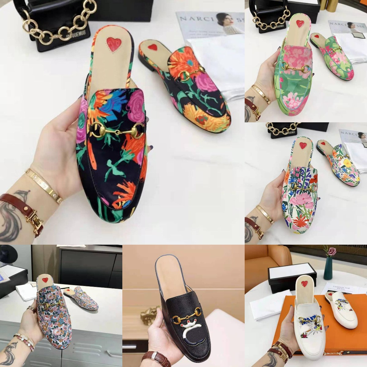 2021 Colorful Flower Language Series Slippers Designer Women Summer Princetown Lace Mules Loafers Genuine Leather Flats With Buckle Snake Pattern Slipper, 11
2021 Colorful Flower Language Series Slippers Designer Women Summer Princetown Lace Mules Loafers Genuine Leather Flats With Buckle Snake Pattern Slipper, 11