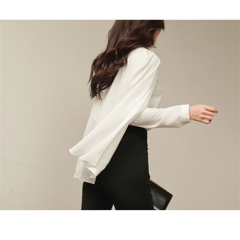 Arrival Women's Cloak Blouse Shirts Elegant White Sunscreen Ladies Fashion Tops 210520