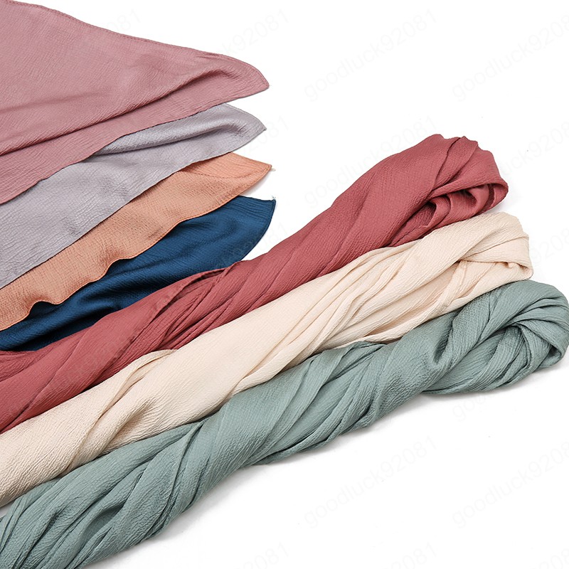 Bandana Crinkle Pleated Satin Silk Hijab Scarf Shawl Muslim Head Wraps Malaysia Tudung Headscarf
Bandana Crinkle Pleated Satin Silk Hijab Scarf Shawl Muslim Head Wraps Malaysia Tudung Headscarf