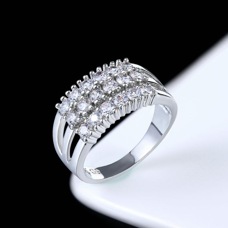 Wedding Rings Engagement Ring For Women Silver Color Luxury Bijoux Fashion Made With + Cubic Zirconia Jewelry Wholesale DWR517, Slivery;golden
Wedding Rings Engagement Ring For Women Silver Color Luxury Bijoux Fashion Made With + Cubic Zirconia Jewelry Wholesale DWR517, Slivery;golden